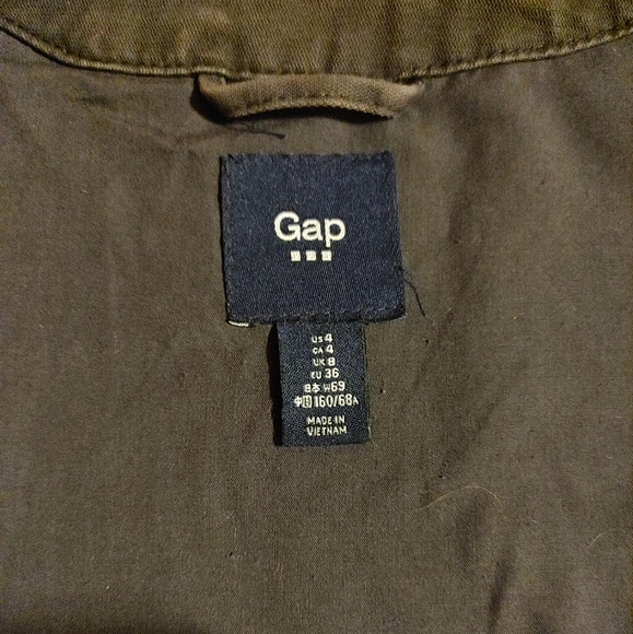 Gap gray moto jacket sz 4 - Picture 6 of 8